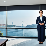 **

"A professional businesswoman in a modest business suit, standing in a modern Istanbul office with a Bosphorus view, fully clothed, appropriate attire, safe for work, perfect anatomy, natural proportions, professional photography, high quality."

**